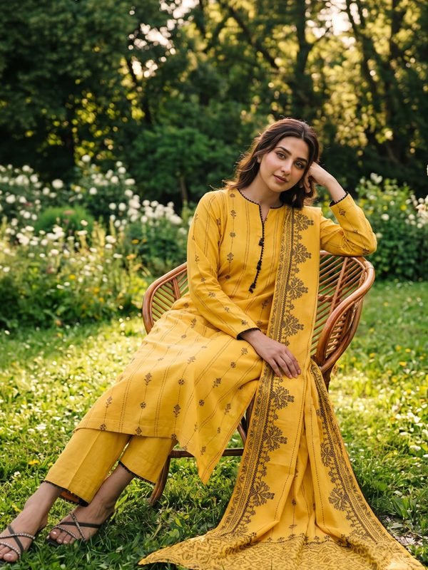 LAWN| PRINTED | Yellow